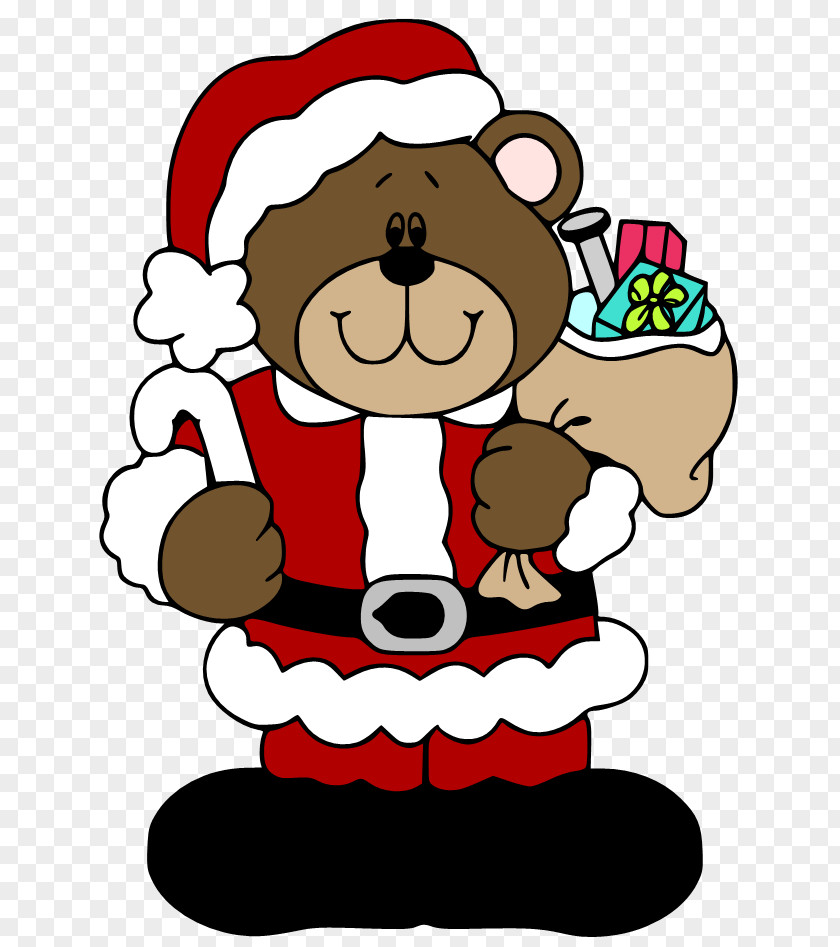 Santa Claus Bear Clip Art PNG