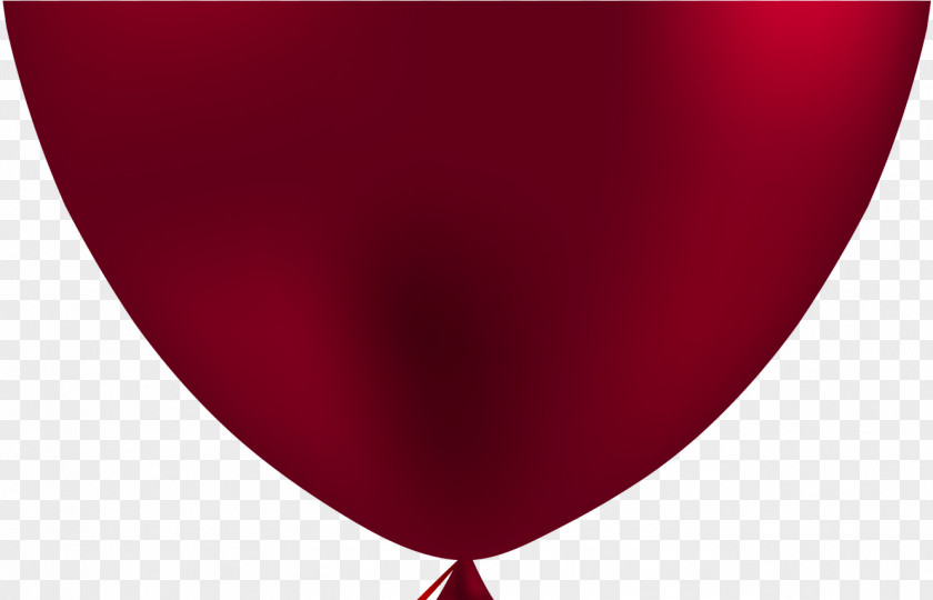 Wine Red Balloon Heart PNG