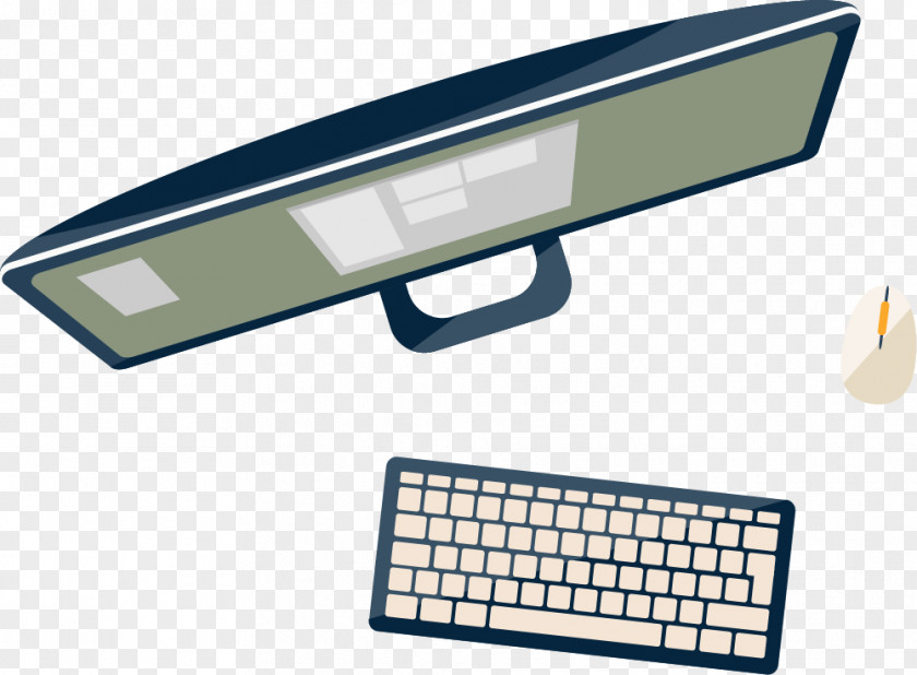 Cartoon Computer Mouse Laptop PNG