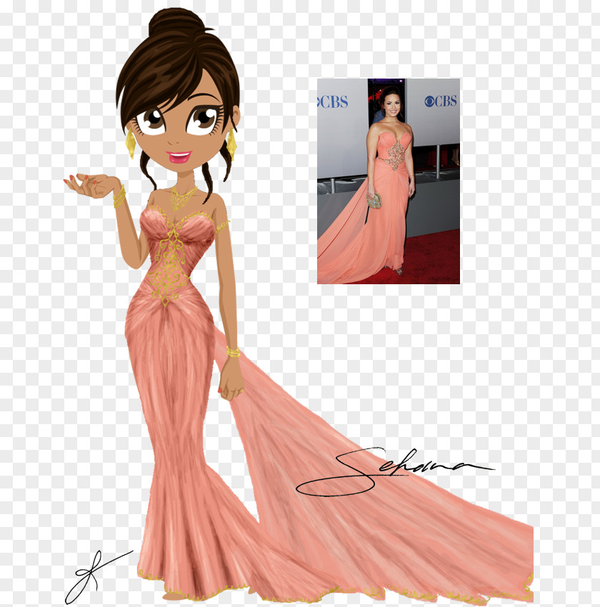 Dress Cartoon Drawing Clothing Red Carpet PNG