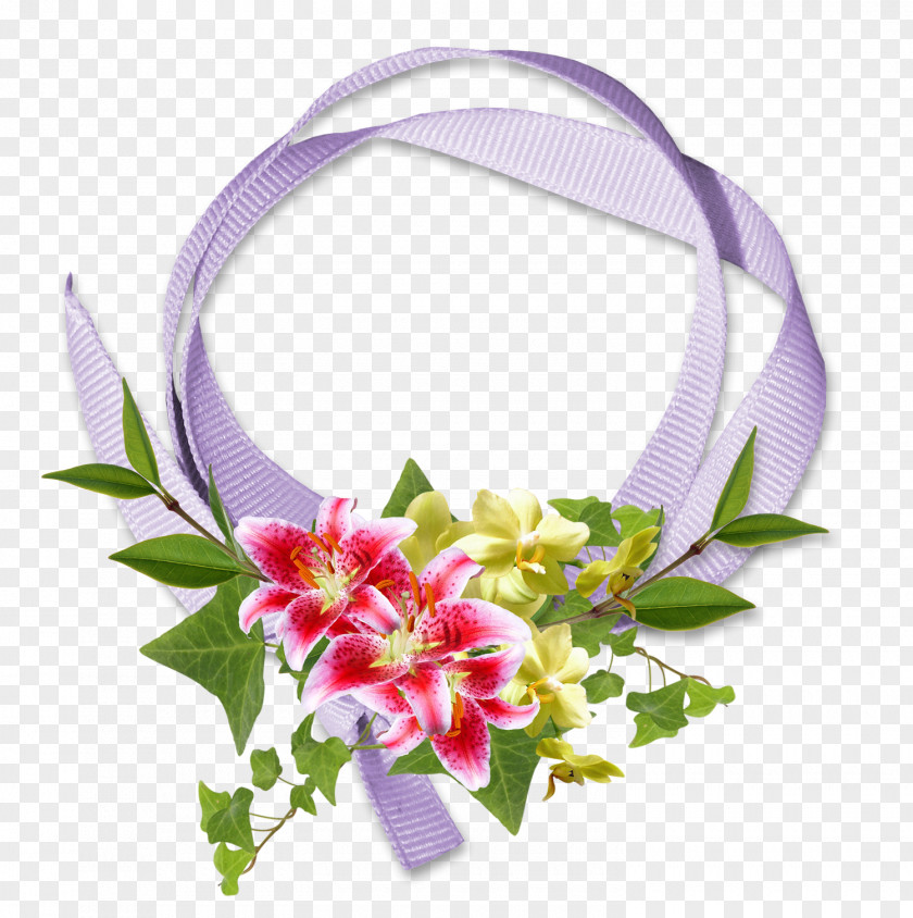 Flower Floral Design Wreath Picture Frames Cut Flowers PNG