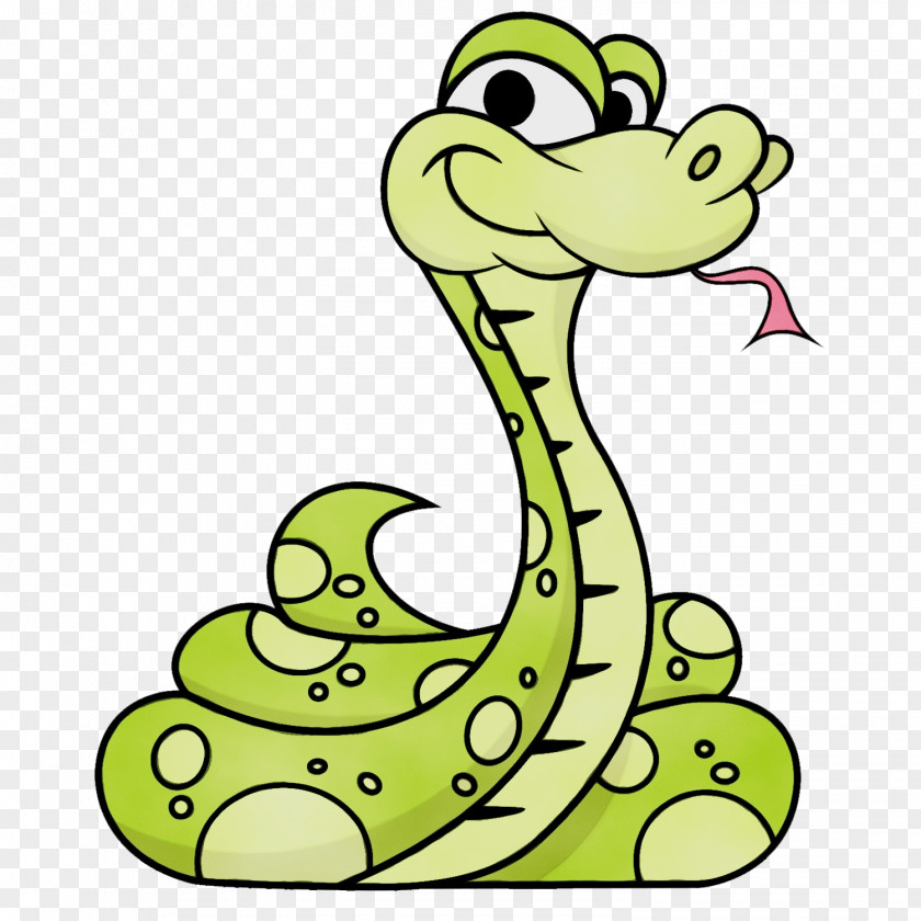 Green Cartoon Reptile Sticker Animal Figure PNG