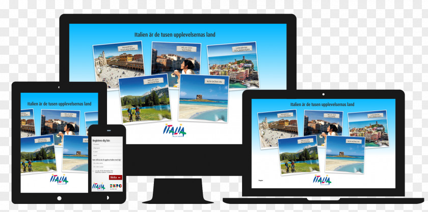 Italy Attractions Display Advertising Marketing Multimedia Computer Monitors PNG