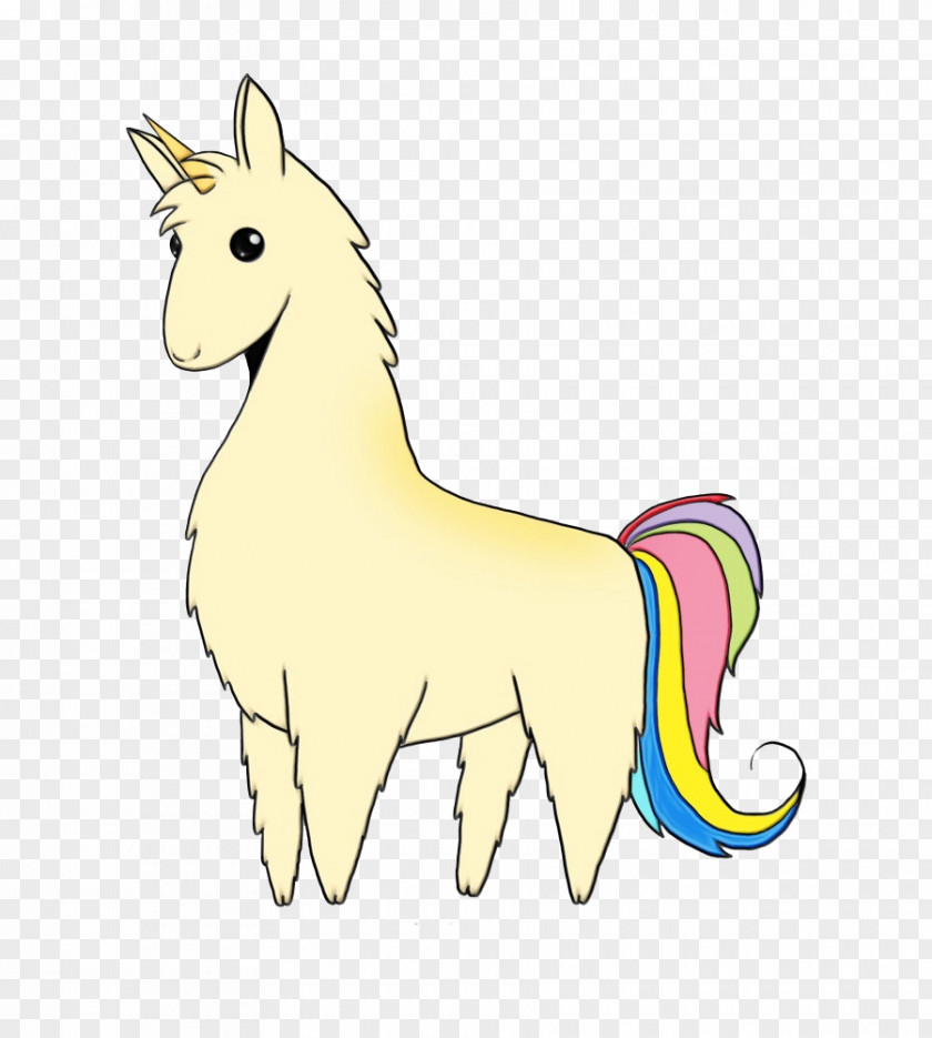 Llama Unicorn Drawing Alpaca Illustration PNG