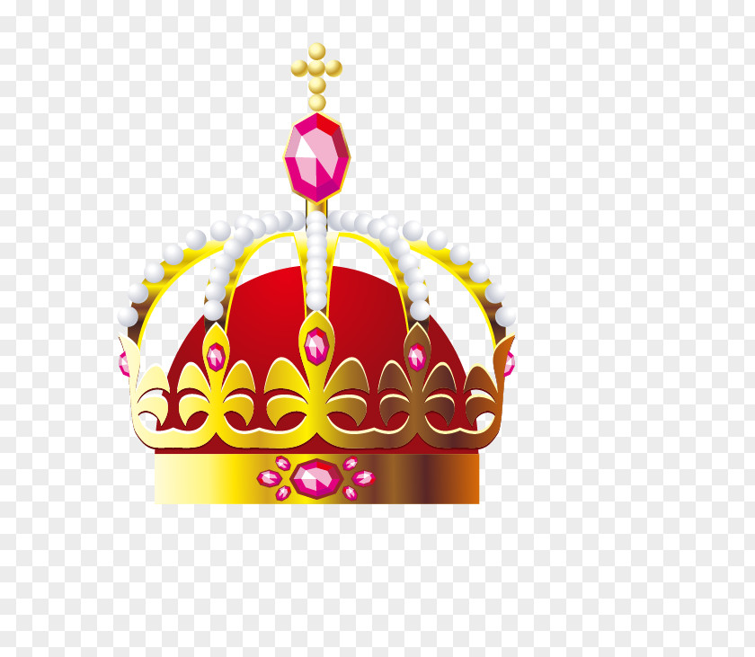 Red Crown Designer Pearl PNG