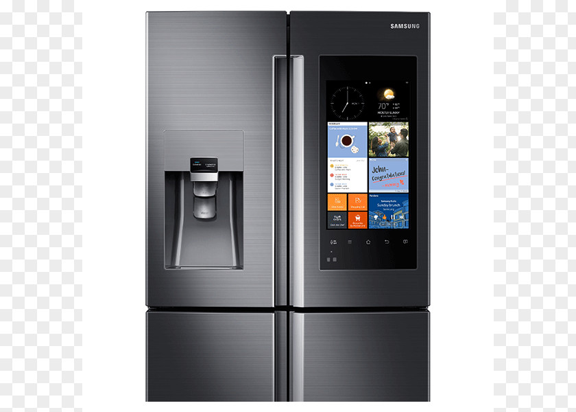 Refrigerator Samsung RF22K9581S Cubic Foot Family Hub RF56M9540 PNG