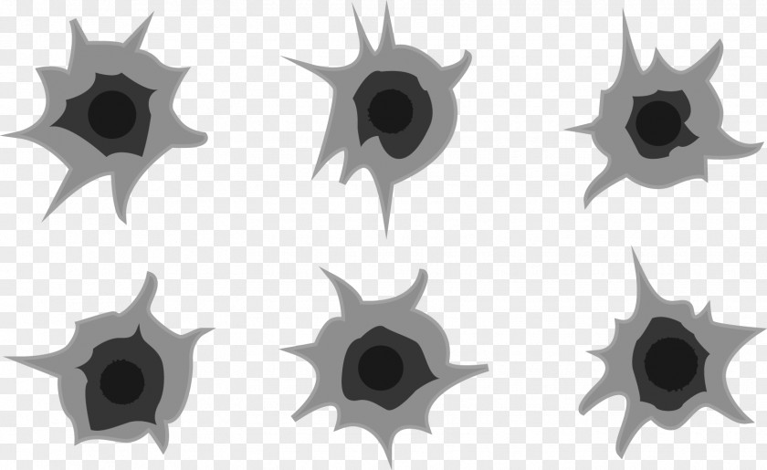 Silver Bullet Holes Cartridge Shooting Euclidean Vector PNG