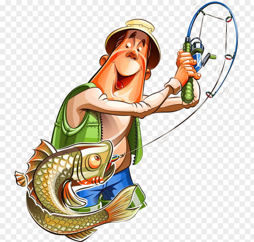 Fishing Rods Cartoon Clip Art PNG