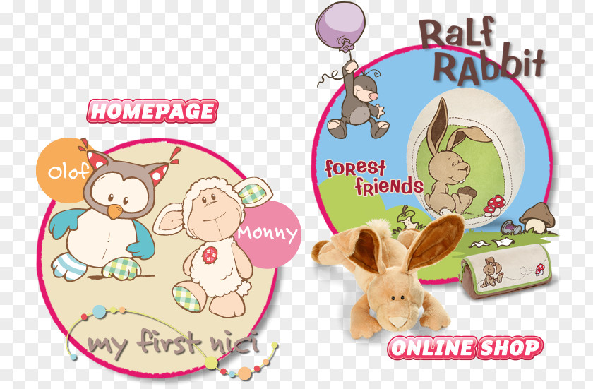 Toy Leporids NICI AG Rabbit Bell PNG