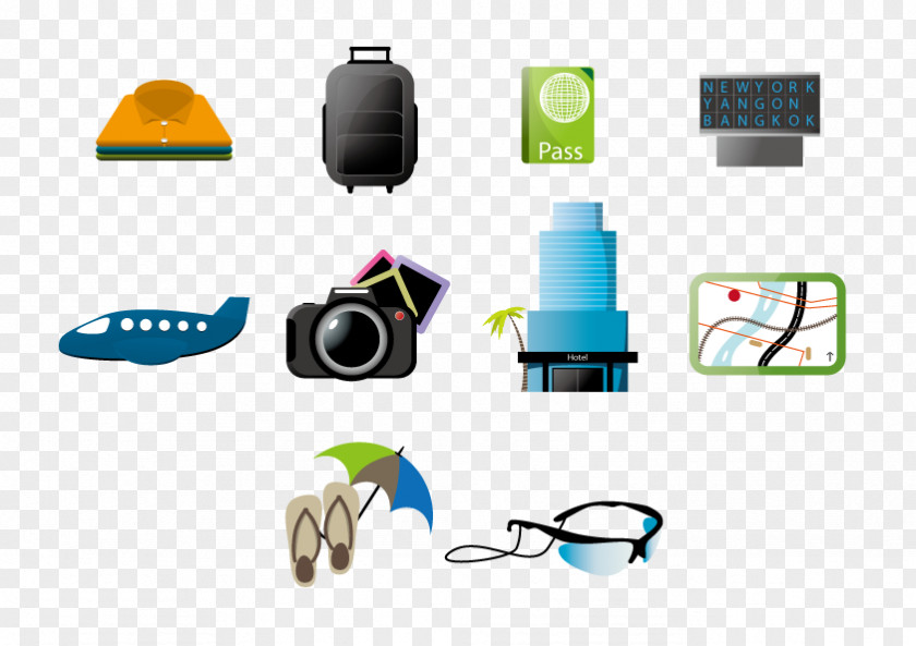 Vector Travel Baggage Icon PNG