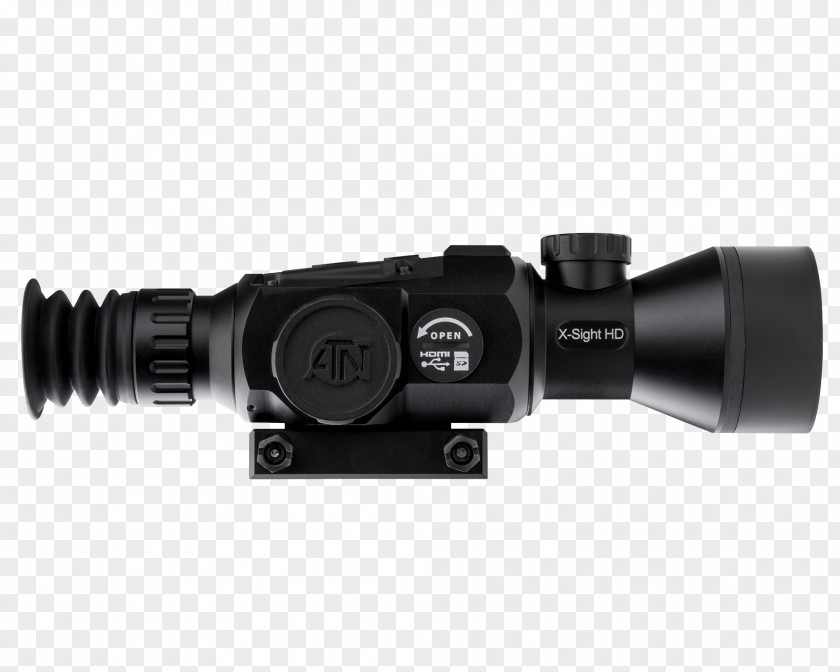 Binoculars Telescopic Sight American Technologies Network Corporation High-definition Television Night Vision Thermal Weapon PNG