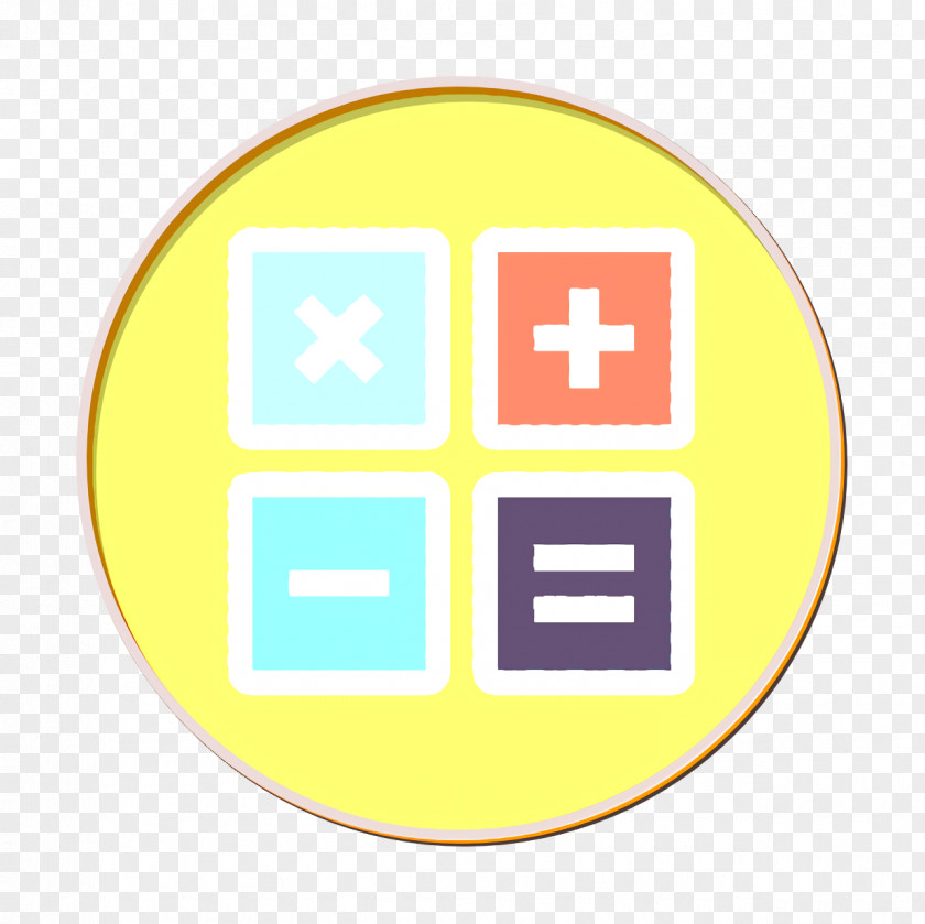 Calculator Icon Modern Education PNG