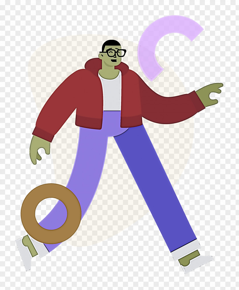 Cartoon Character Costume Joint Line PNG