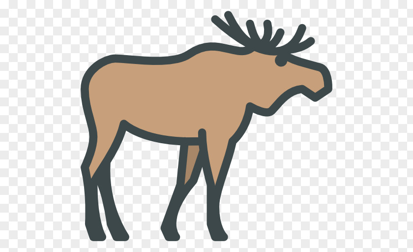 Elk Vector Moose Reindeer Wildlife Animal PNG
