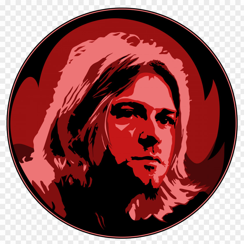 Kurt Cobain Nirvana Character Font PNG