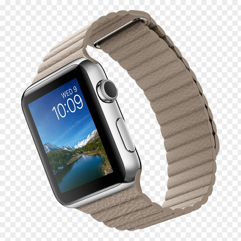 Light Box Apple Watch Series 3 Stainless Steel Smartwatch PNG