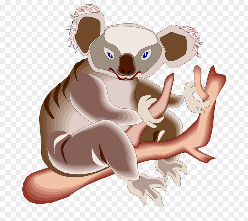 Cartoon Wombat Baby Koala Bear Clip Art PNG