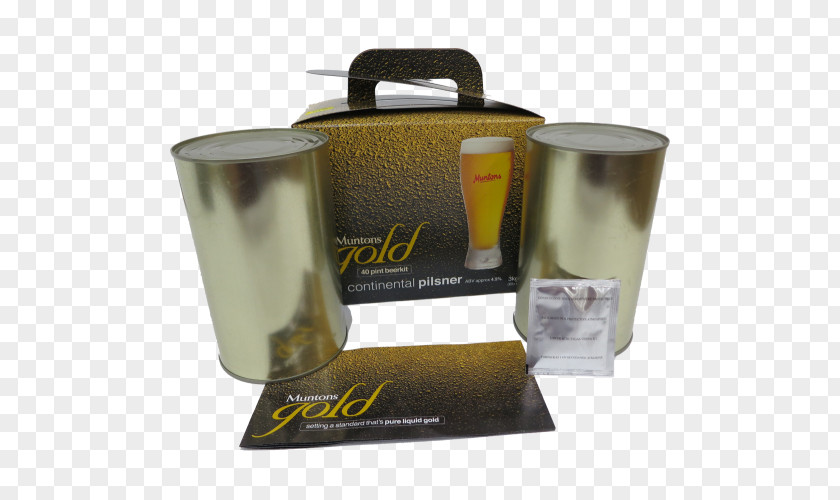 Continental Gold Beer Pilsner Pint PNG