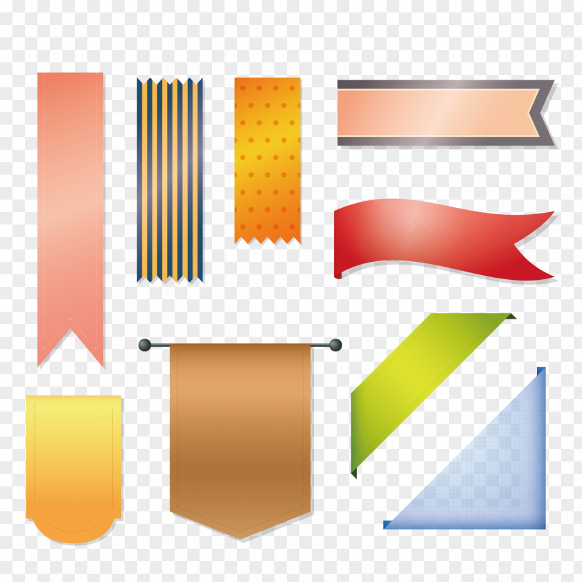 Vector Ribbon Royalty-free Euclidean Illustration PNG