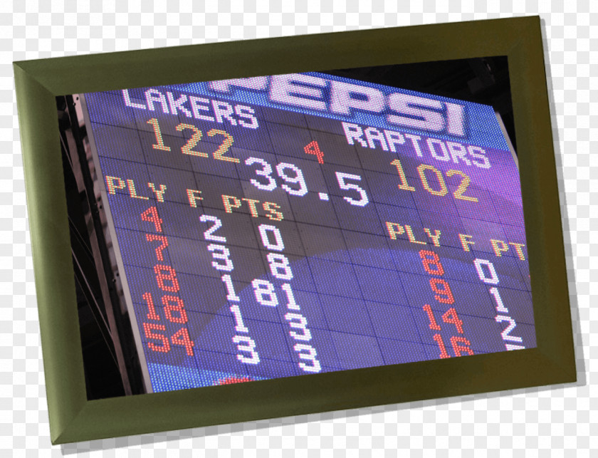 Basketball LED Display Los Angeles Lakers Advertising PNG