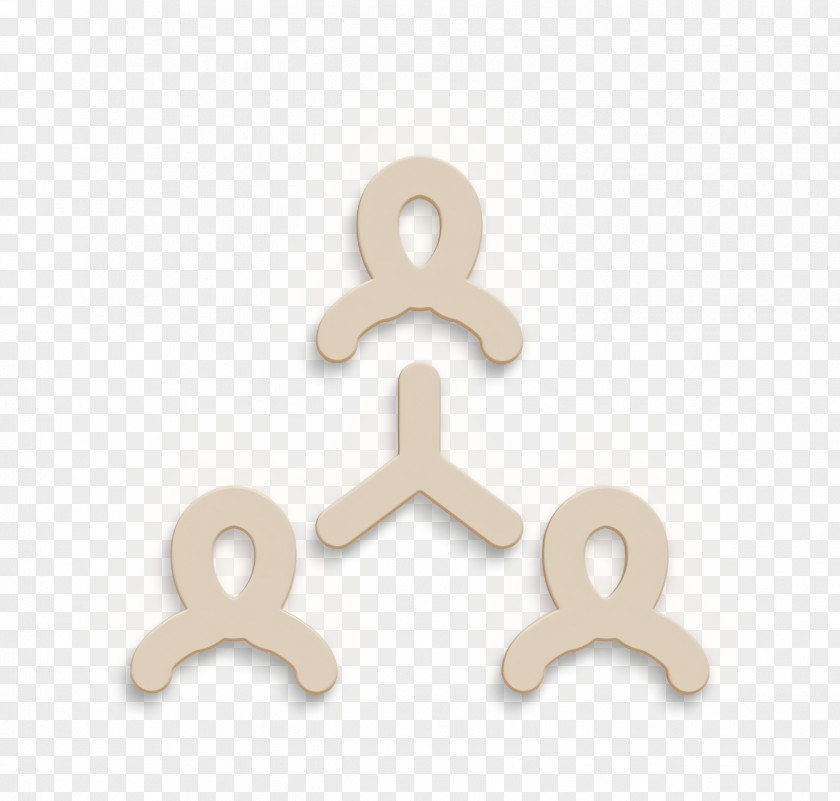 Beige Share Icon Connection People PNG
