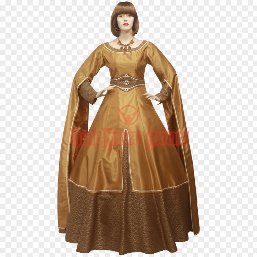 Dress Gown Italian Renaissance Middle Ages PNG