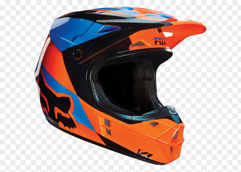 Orange Cross Motorcycle Helmets Stoned Fox Racing Motocross PNG