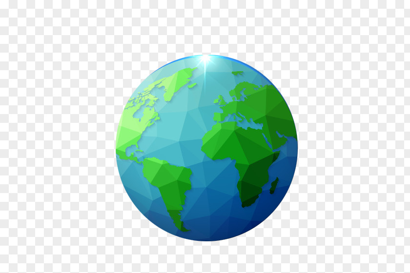 Blue Earth Globe Green Circle Wallpaper PNG