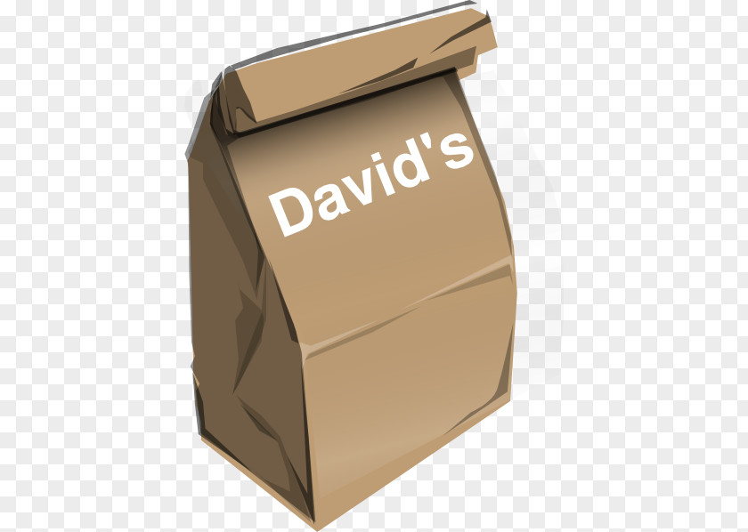 Brown Bag Paper Box Lunch PNG