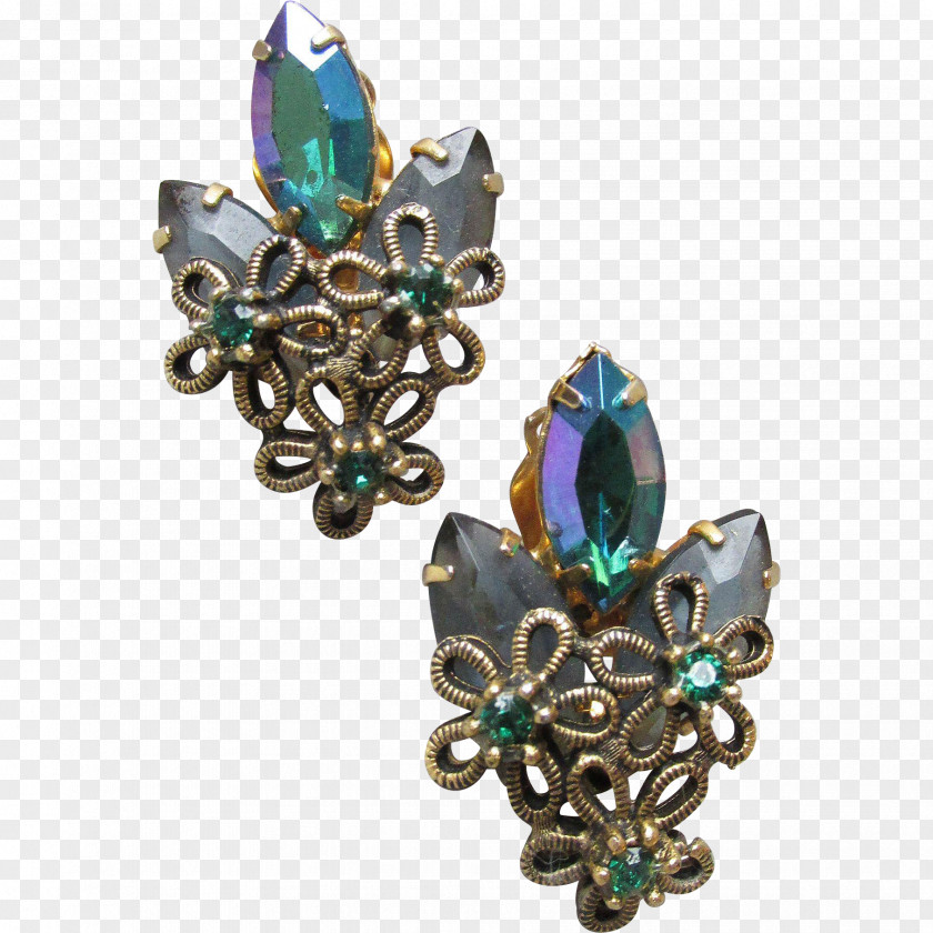 Emerald Earrings Turquoise Earring Green Brooch Verdigris PNG