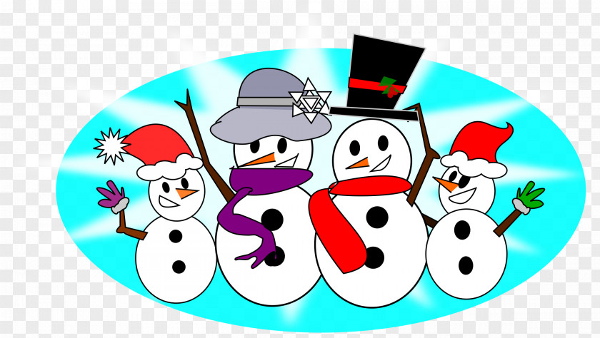 Family Day Snowman Clip Art PNG