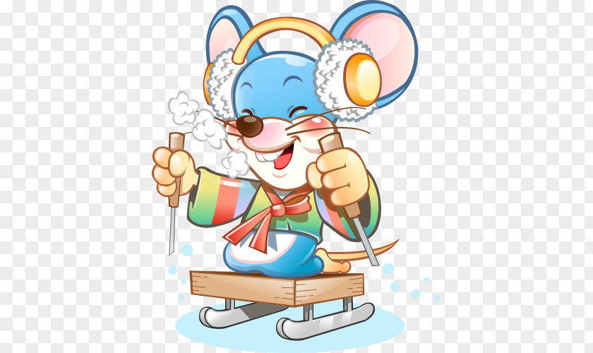 Lovely Mickey Mouse Computer Illustration PNG