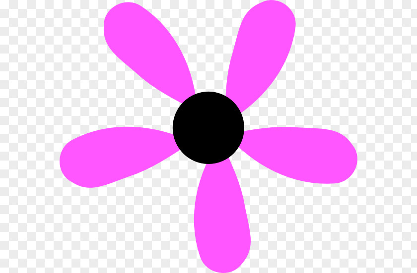 Magenta Vector Flower Clip Art PNG