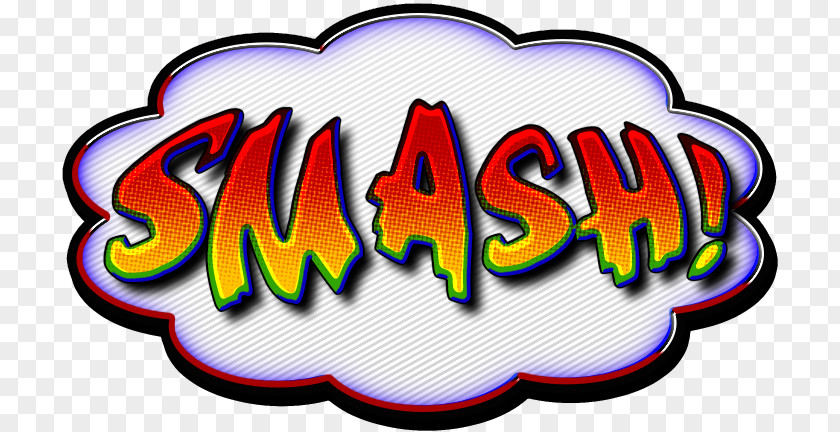 Smash Comic Book Speech Balloon Comics Clip Art PNG