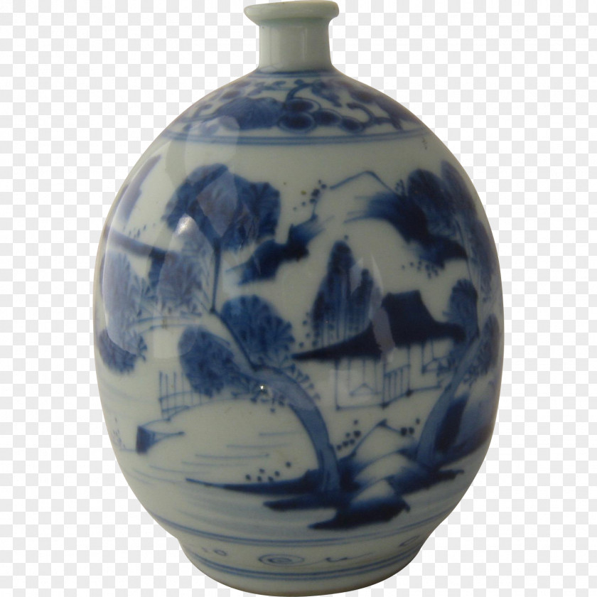 Vase Canton Porcelain Blue And White Pottery Ceramic PNG