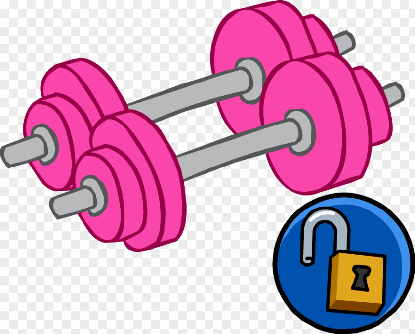 Weights Club Penguin Dumbbell Weight Training Clip Art PNG