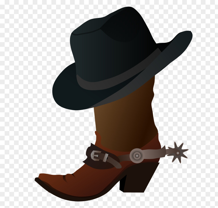 Cowboy Hat Clipart N Boots Boot Clip Art PNG