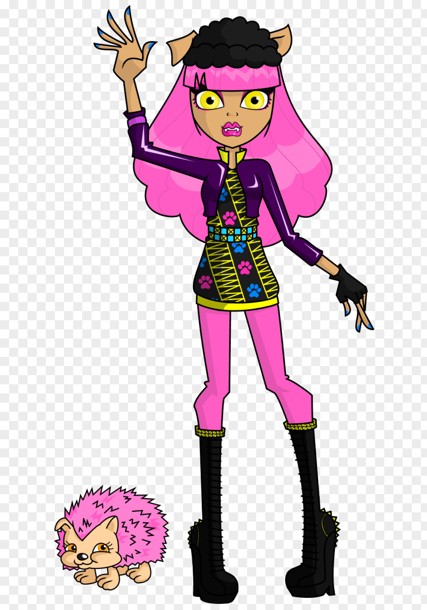 Creepy Wolf Drawings Videos Pc Monster High Clawdeen Doll Frankie Stein Fashion PNG