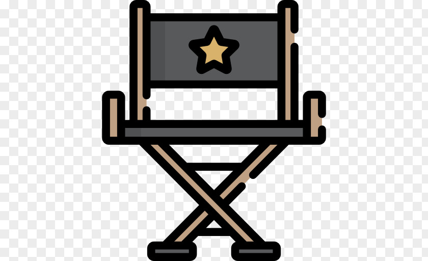 Direcor Director's Chair Clapperboard Clip Art PNG