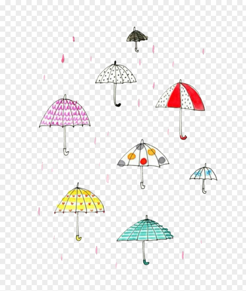 It's Raining Illustrator Cartoon Drawing Illustration PNG