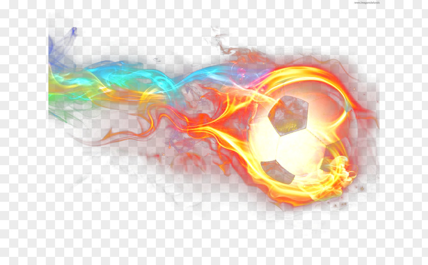 Neon Fire Soccer Ball Wallpaper Lighting PNG