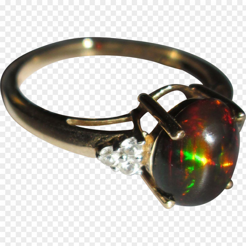 Fire Ring Opal Body Jewellery Silver Amber PNG