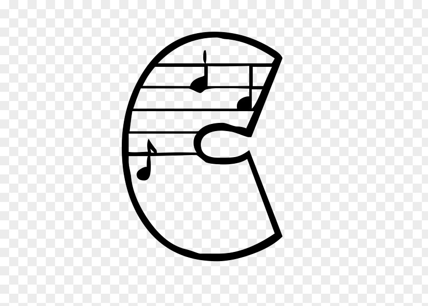 Musical Note Alphabet Art PNG