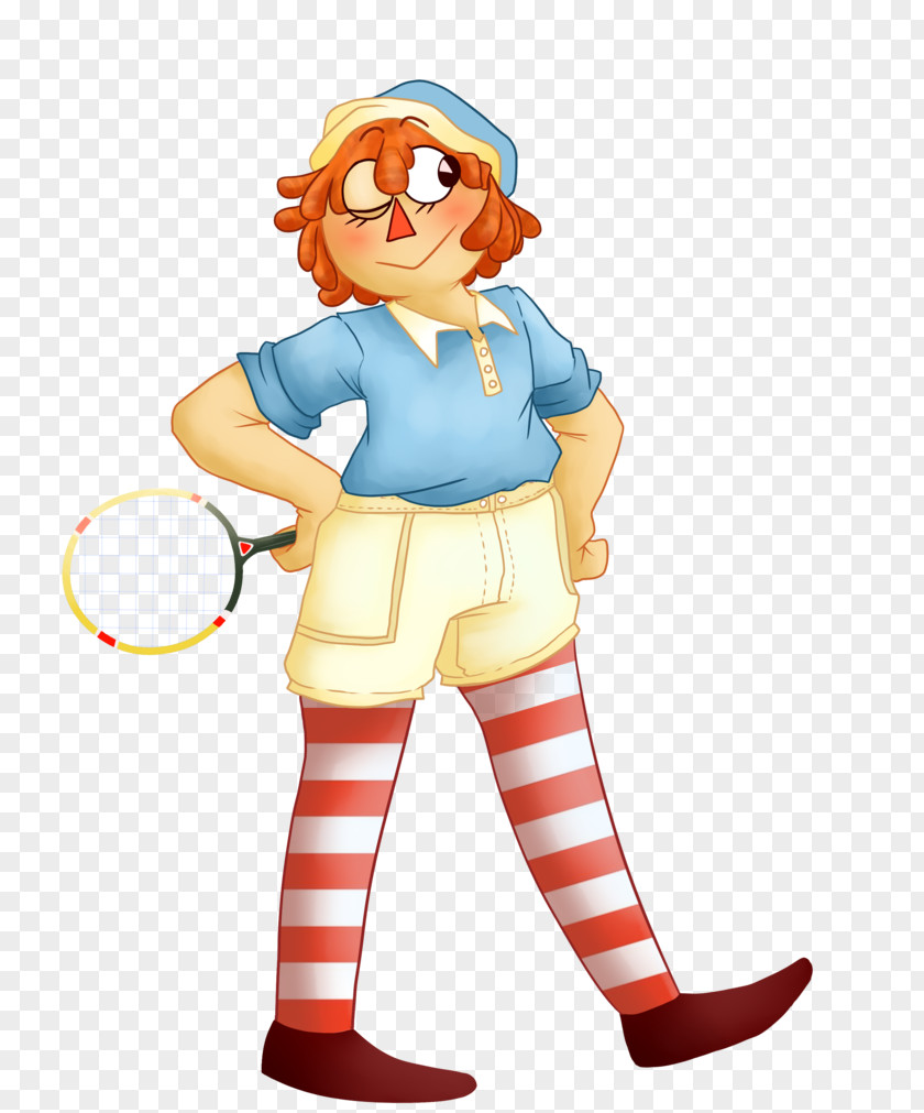 Raggedy Ann Clown Costume Cartoon Human Behavior Illustration PNG