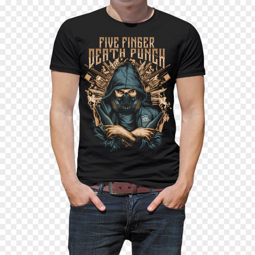T-shirt Printed Hoodie Five Finger Death Punch PNG