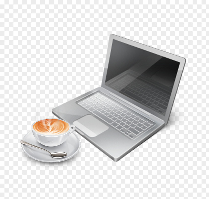 Business Laptop And Coffee MacBook Pro Personal Computer Icon PNG