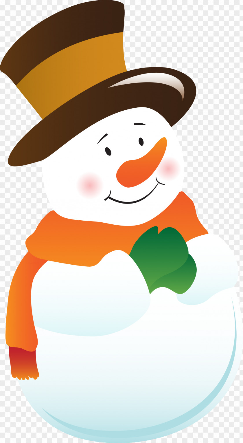 Christmas Snowman Clip Art PNG