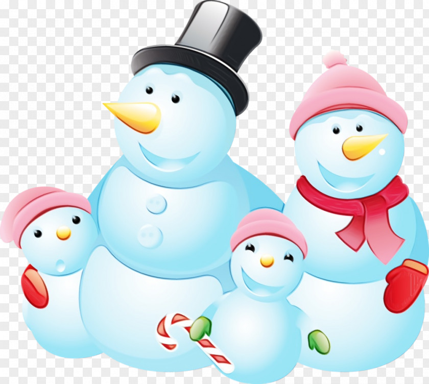 Animal Figure Bath Toy Snowman PNG