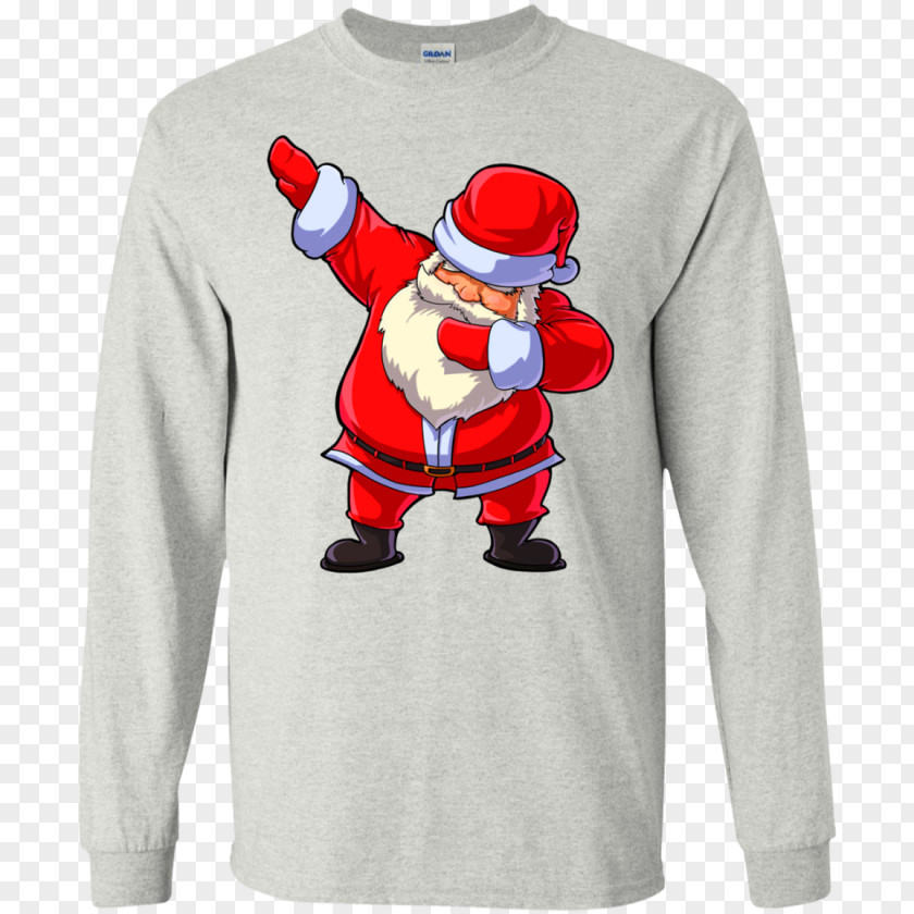 Dabbing Santa Long-sleeved T-shirt Hoodie PNG