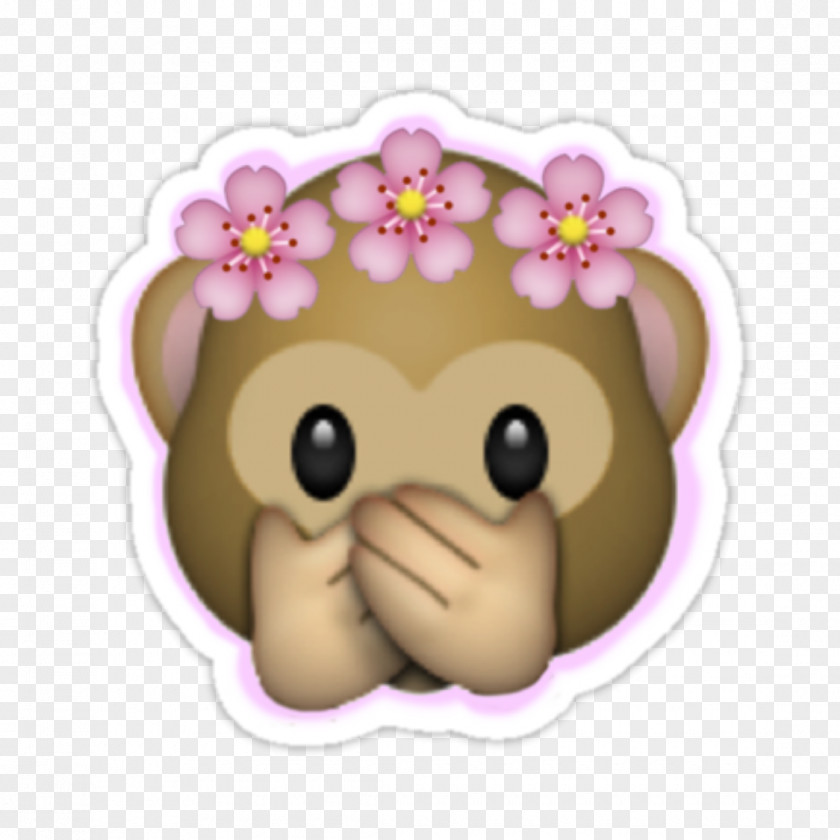Emoji Sticker Image Crown Flower PNG